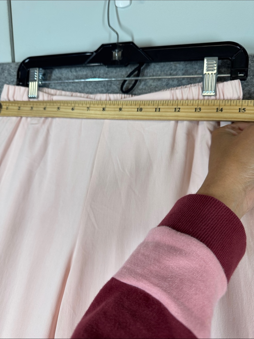 GO Silk 100% Silk Wide Leg Pants Pink Medium Quiet Luxury Resort Minimalist - Picture 4 of 13